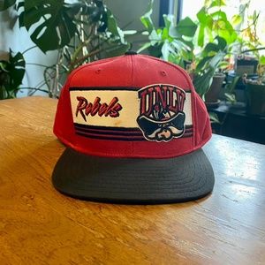 Vintage University of Nevada Las Vegas UNLV Rebels Adidas Snapback Hat Cap NWT